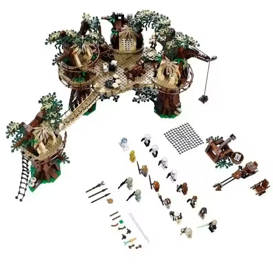 Klocki STAR WARS Gwiezdne wojny Wioska Ewoków 10236 (1990 elementów)